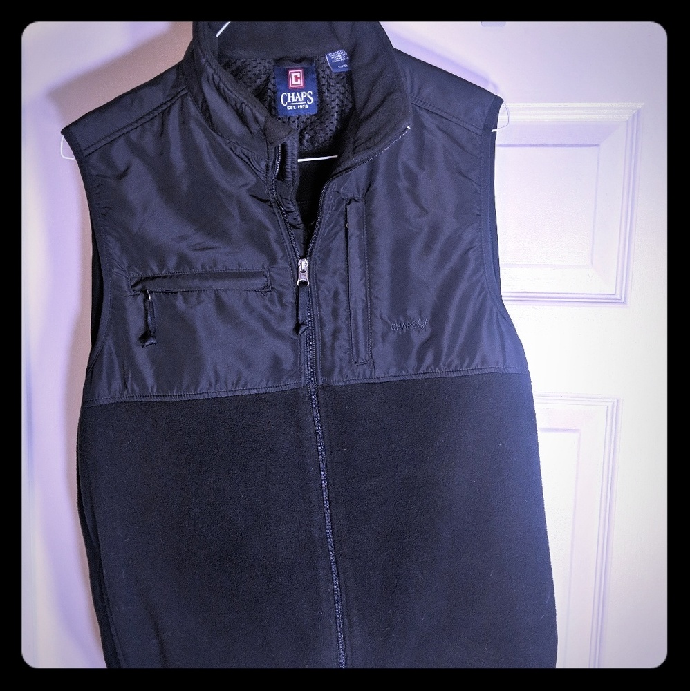 Black Chaps ZIP Up Sweater Jacket
